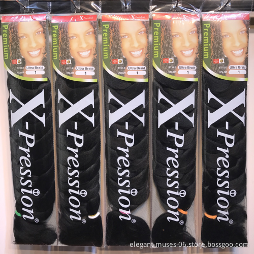 synthetic hair fiber prestretched braiding hair expression braid expression extension auchentoshan sauvignon attachment hair